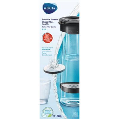 Brita Fill & serve mind waterfilterkaraf fresh black 1 stuks - Overig huishoudelijk