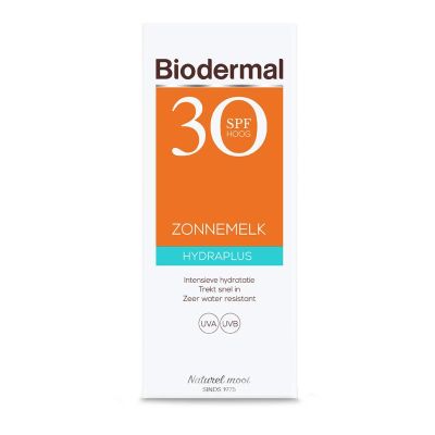 Biodermal Zonnemelk hydraplus SPF30 200 ml - Zonnebrand