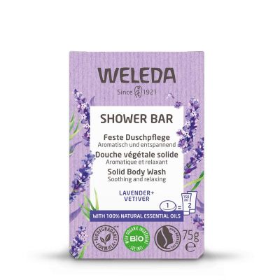 Weleda Shower bar lavender + vetiver 75 gram - Zeep