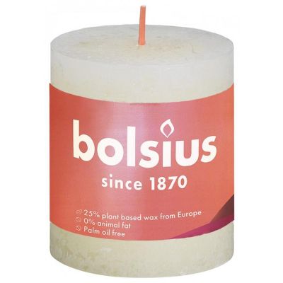 Bolsius Rustiek stompkaars shine 80/68 soft pearl