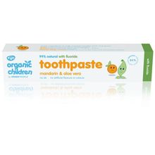 Foto van Green People Organic children mandarin toothpaste with fluoride