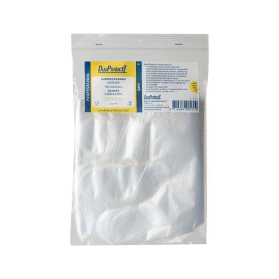 Duoprotect Wegwerphandschoen transparant ruw 100 stuks - Handschoenen