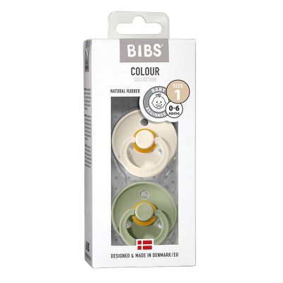 Bibs Fopspeen maat 1 - ivory/sage 2pack Bibs Fopspeen maat 1 - ivory/sage 2pack 2 stuks - Babyflessen en benodigdheden