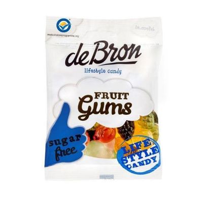 Fruitgums suikervrij Fruitgums suikervrij 100 gram - Snoepgoed suikervrij