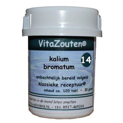 Kalium bromatum VitaZout Nr. 14 Foto van Kalium bromatum VitaZout Nr. 14
