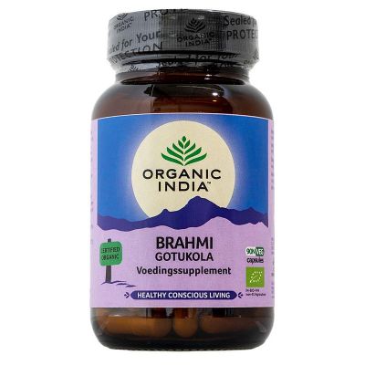 Organic India Brahmi - gotu kola bio Organic India Brahmi - gotu kola bio 90 capsules - Overige vitaminen/mineralen