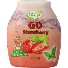 Foto van Stevija Stevia limonadesiroop go strawberry