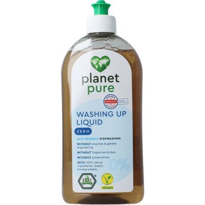 Planet Pure Afwasmiddel 0% zero 500 Milliliter - Wasmiddel