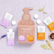 Foto van The Green Lab Co Handzeep navulset oranjebloesem & lavendel