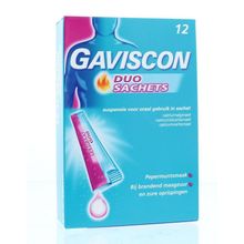 Gaviscon Duo sachets Foto van Gaviscon Duo sachets