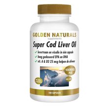 Foto van Golden Naturals Super cod liver oil