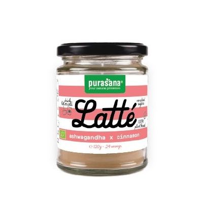 Foto van Purasana Latte ashwagandha kaneel/cannelle vegan bio