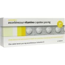 Foto van Apotex Ascorbinezuur vitamine C 500 mg