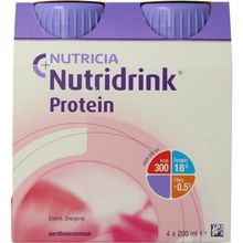 Nutridrink Protein aardbei 200 ml Foto van Nutridrink Protein aardbei 200 ml