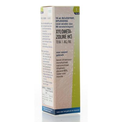 Xylometazoline 1 mg spray