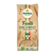 Foto van Primeal Fusilli halfvolkoren familie verpakking bio
