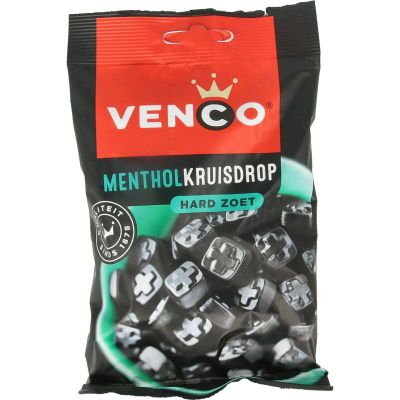 Venco menthol kruisdrop Venco menthol kruisdrop 120 gram - Snoep en chocola