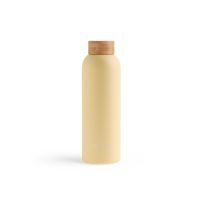 Waterdrop Roestvrijstalen drinkfles pastel yellow matt 600ml