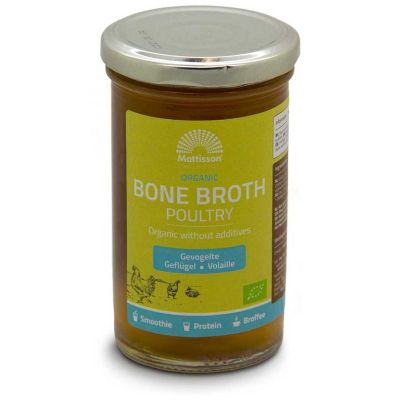 Mattisson Organic poultry bone broth - botten boullion gevog