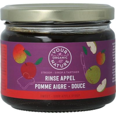 Your Organic Nat Stroop rinse appel bio 330 gram - Voeding