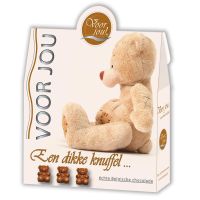 Cadeau doos trendy beertjes dikke knuffel