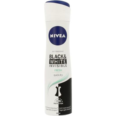 Nivea Deodorant spray invisible black & white fresh