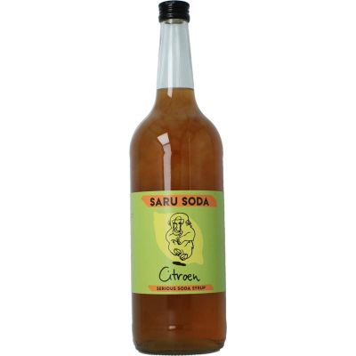 Saru Soda Siroop citroen bio demeter 1 liter - Dranken