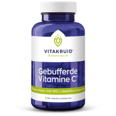Vitakruid Gebufferde Vitamine C 1000 90 vegicaps - Vitamine enkel