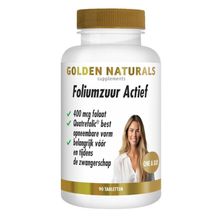 Foto van Golden Naturals Foliumzuur actief