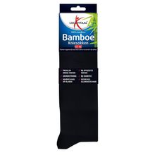 Foto van Lucovitaal Bamboe kniesok zwart maat 43-46