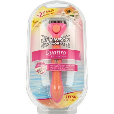 Wilkinson Quattro woman coral razor 1 stuks - Scheerinstrumenten