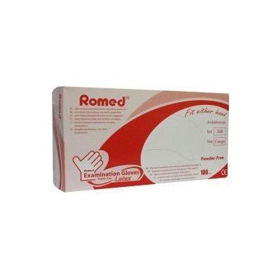 Romed Latex handschoen niet steriel poedervrij XL 100 stuks - Handschoenen