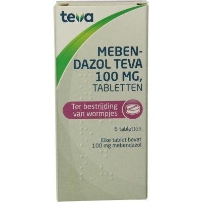 mebendazol 100mg uad Teva mebendazol 100mg uad Teva 6 stuks - Wormen