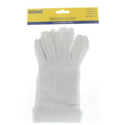 Duoprotect Handschoen katoen extra large 1 paar - Handschoenen