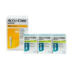 Foto van Accu Chek Instant 3x50 strips en 200 Softclix lancetten