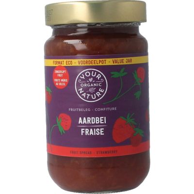 Your Organic Nat Fruitbeleg aardbei bio Your Organic Nat Fruitbeleg aardbei bio 375 gram - Beleg