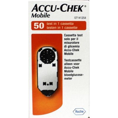 kogel Bijdragen Generaliseren Accu Chek Mobile testcassette (50 testen) - 1 verpakking - Medimart.nl -  (3353284)