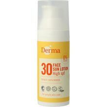 Foto van Derma Sun face lotion SPF30