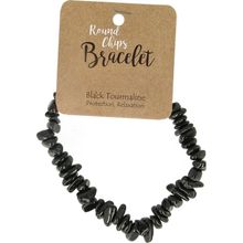 Foto van Splitarmband toermalijn zwart