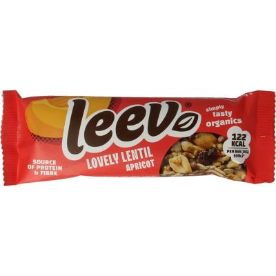 Leev Lovely lentil bar apricot bio