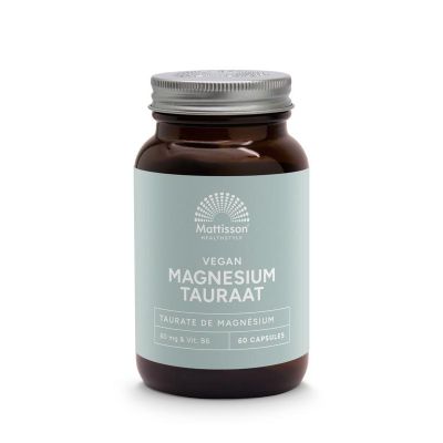 Mattisson Magnesium tauraat vegan Foto van Mattisson Magnesium tauraat vegan