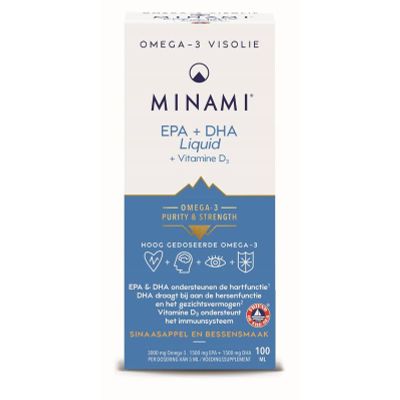 Minami EPA + DHA Liquid vitamine D3 100 milliliter - Algemeen