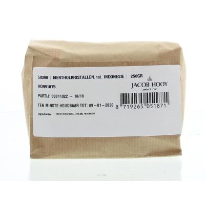 Mentholkristallen natuurlijk 250 gram - Overig reform/levensmiddelen