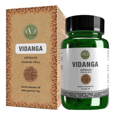 Vanan Vidanga capsules Vanan Vidanga capsules 60 capsules - Overige vitaminen/mineralen
