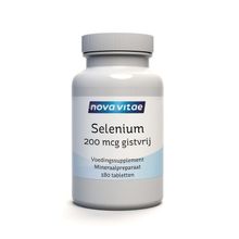 Foto van Nova Vitae Selenium 200 mcg gistvrij