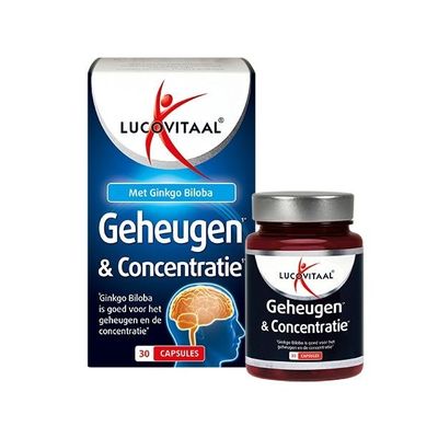 Lucovitaal Geheugen & cognitie 30 capsules - Overige vitaminen/mineralen