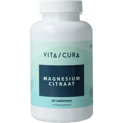 Vitacura Magnesium citraat 60 tabletten - Mineralen enkel