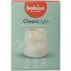 Afbeelding van Bolsius Clean Light starterkit houder wit - incl. geurloze