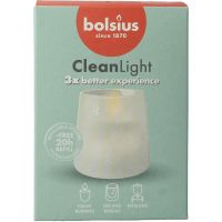 Bolsius Clean Light starterkit houder wit - incl. geurloze