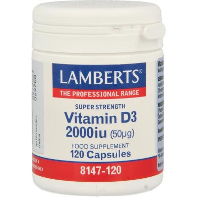 Lamberts Vitamine D3 2000IE 120 capsules - Vitamine enkel